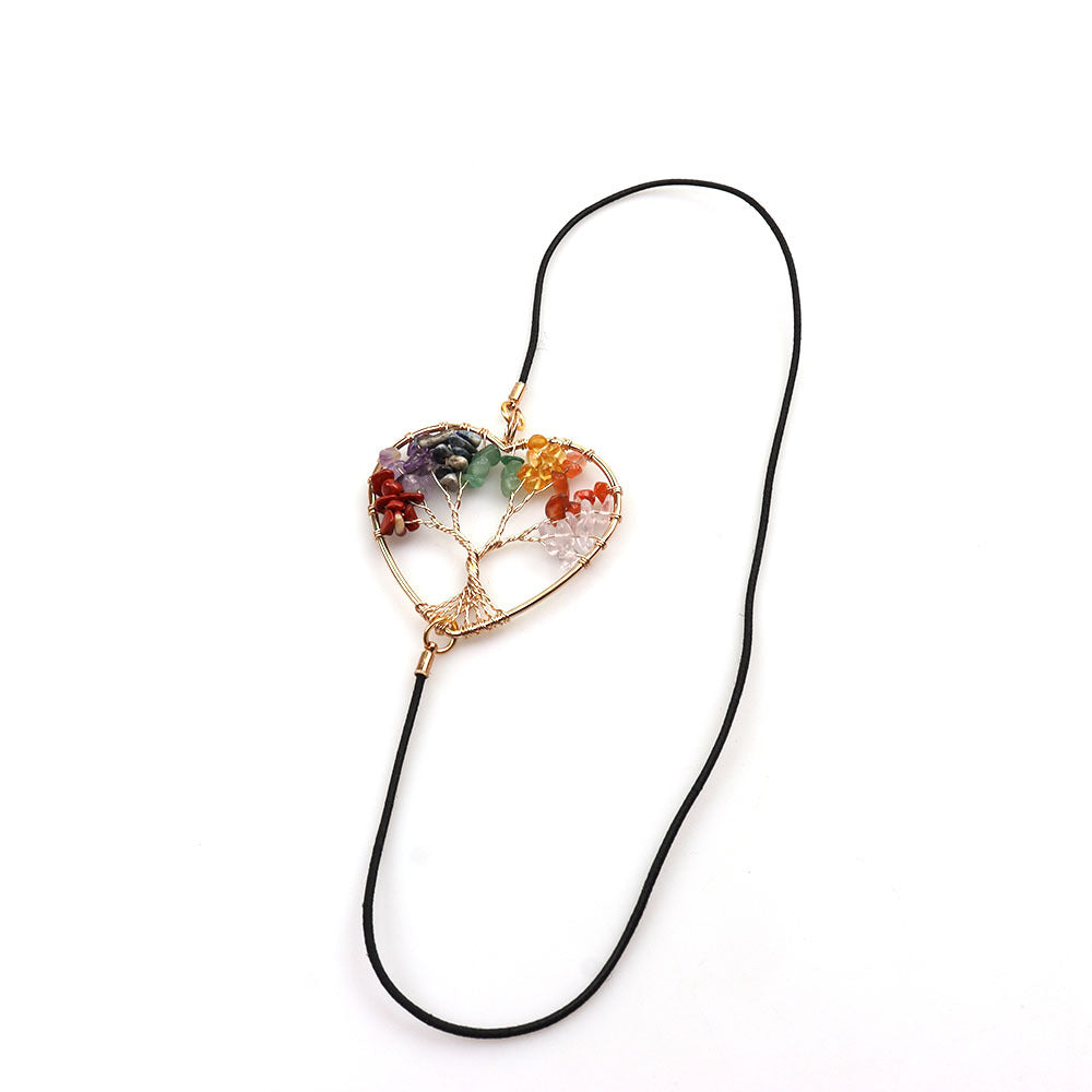 Gold-Tone Heart-and-Tree Elastic Bookmark