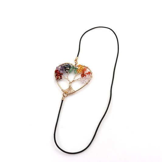 Gold-Tone Heart-and-Tree Elastic Bookmark